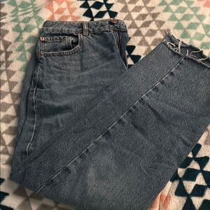 Garage Women’s Blue Mid-Rise Baggy Jeans